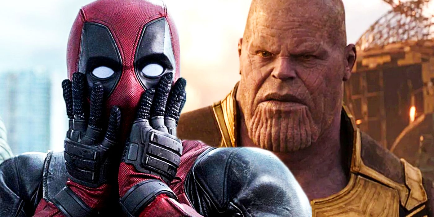 Deadpool in the Deadpool movie and Thanos in Avengers Infinity War
