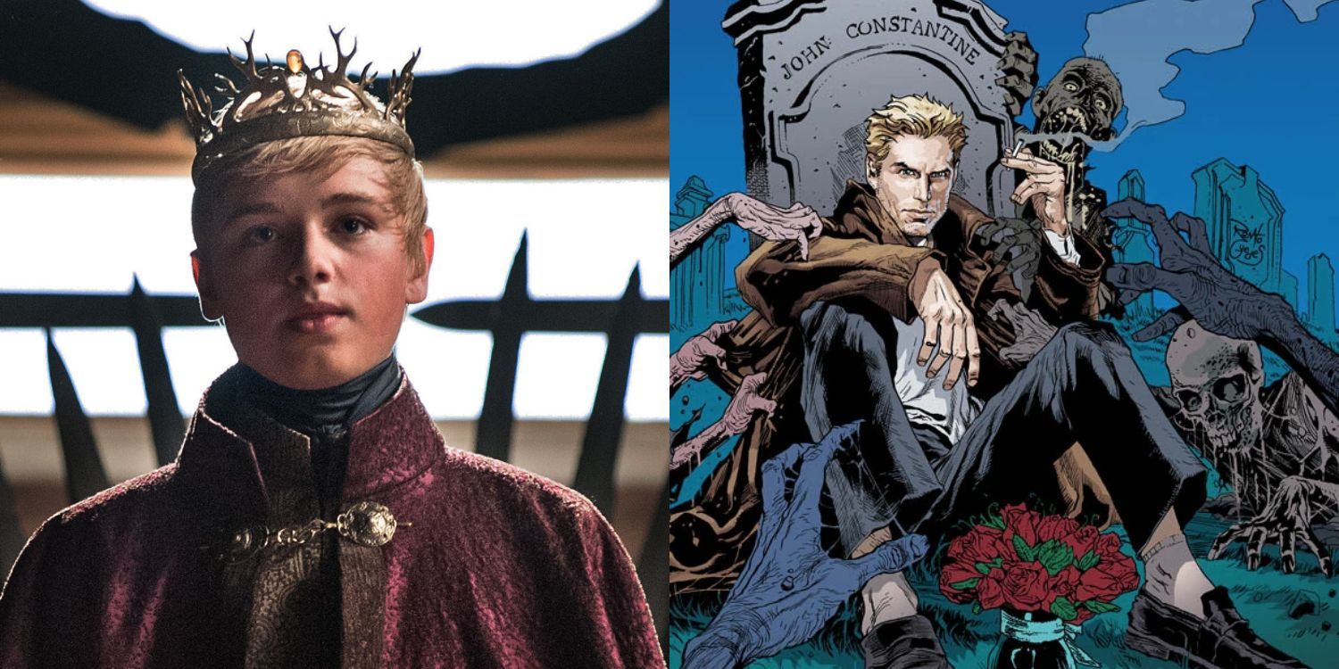 Split Image of Dean-Charles Chapman and John Constantine