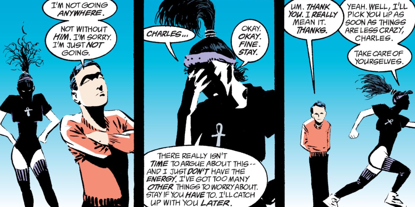 Death and Charles Rowland in the Sandman comics