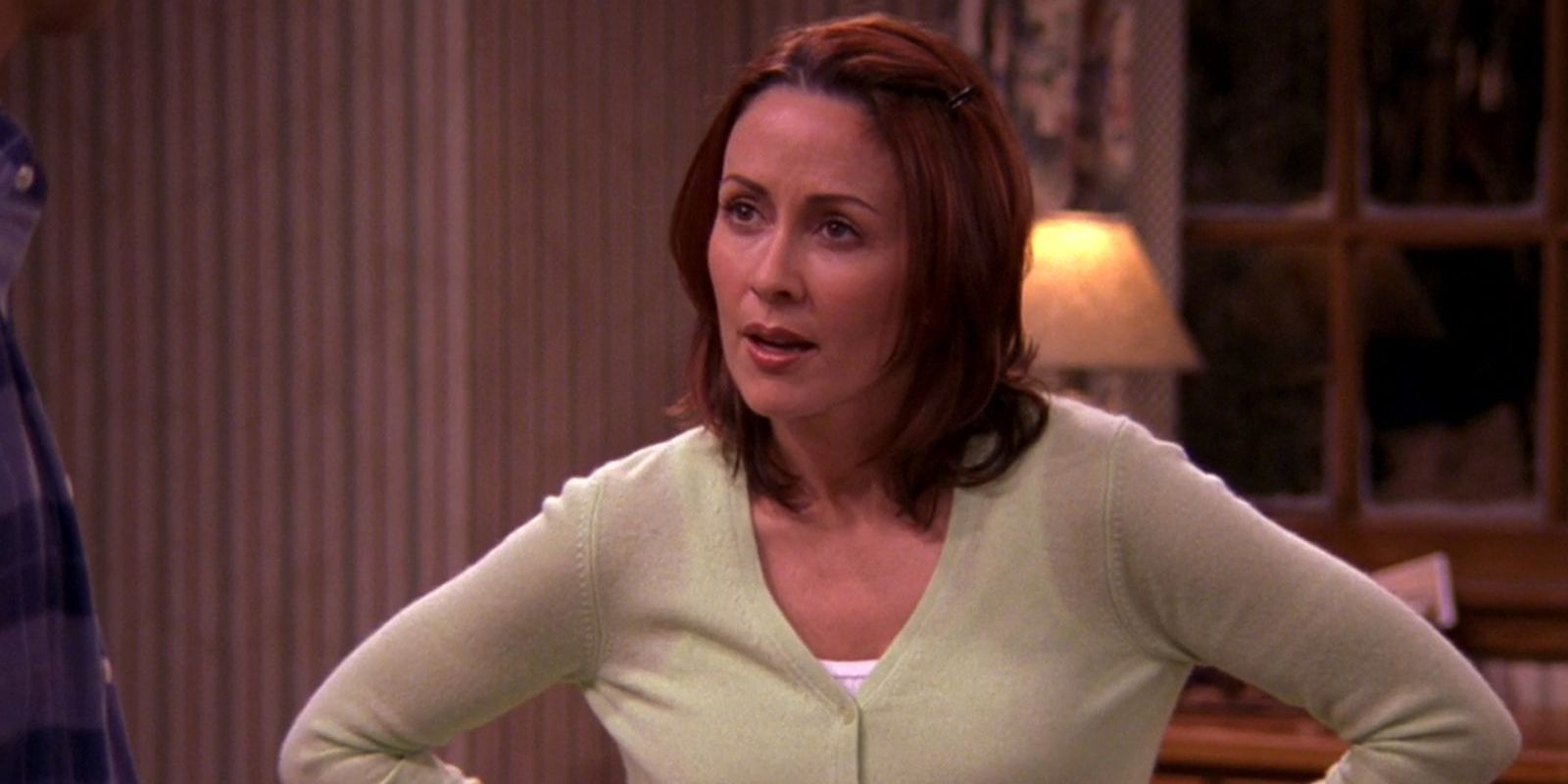 Debra Barone (Patricia Heaton) stares in shock and disappointment at her husband Ray (Ray Romano)