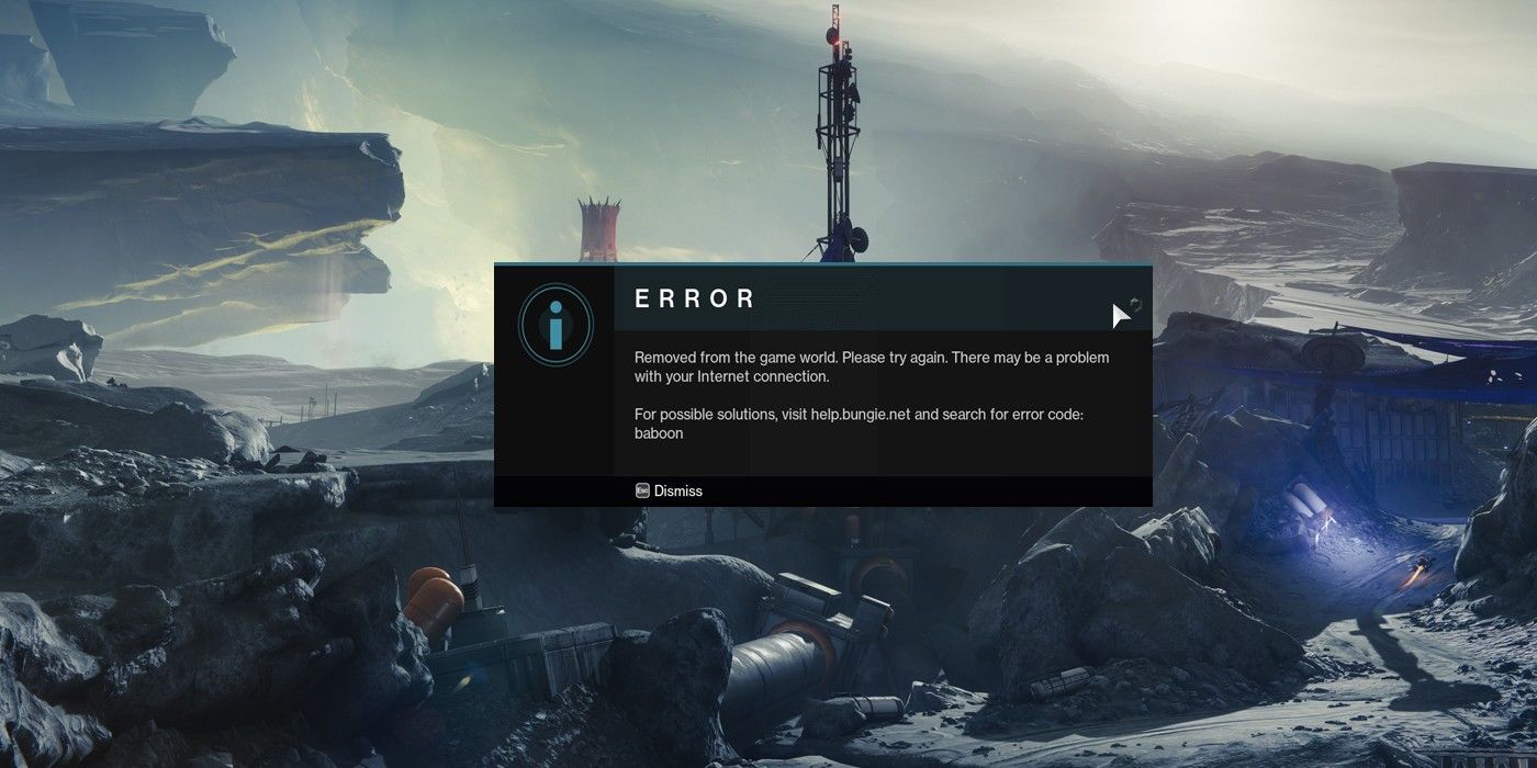 Destiny 2 Baboon Error Code How To Fix