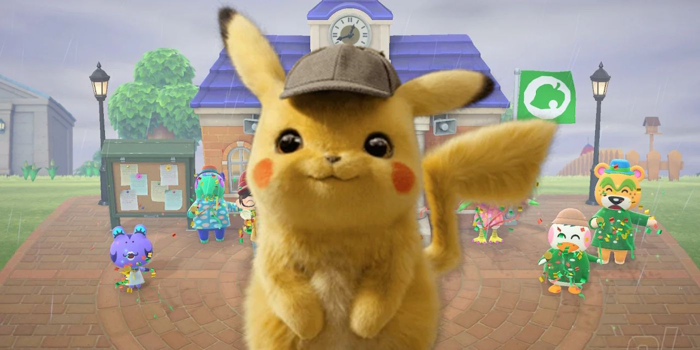 Detective Pikachu in Animal Crossing New Horizons