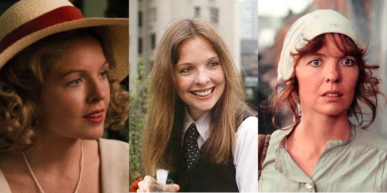 Diane Keaton in The Godfather, Annie Hall and Reds Split Image