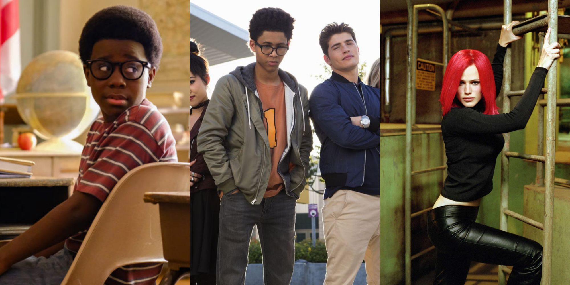 Split image of The Wonder Years, Runaways and Alias