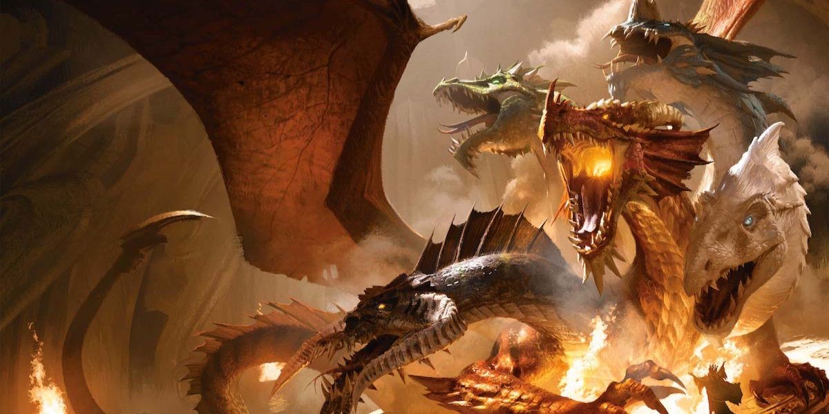 A swarm of dragons growl from DnD