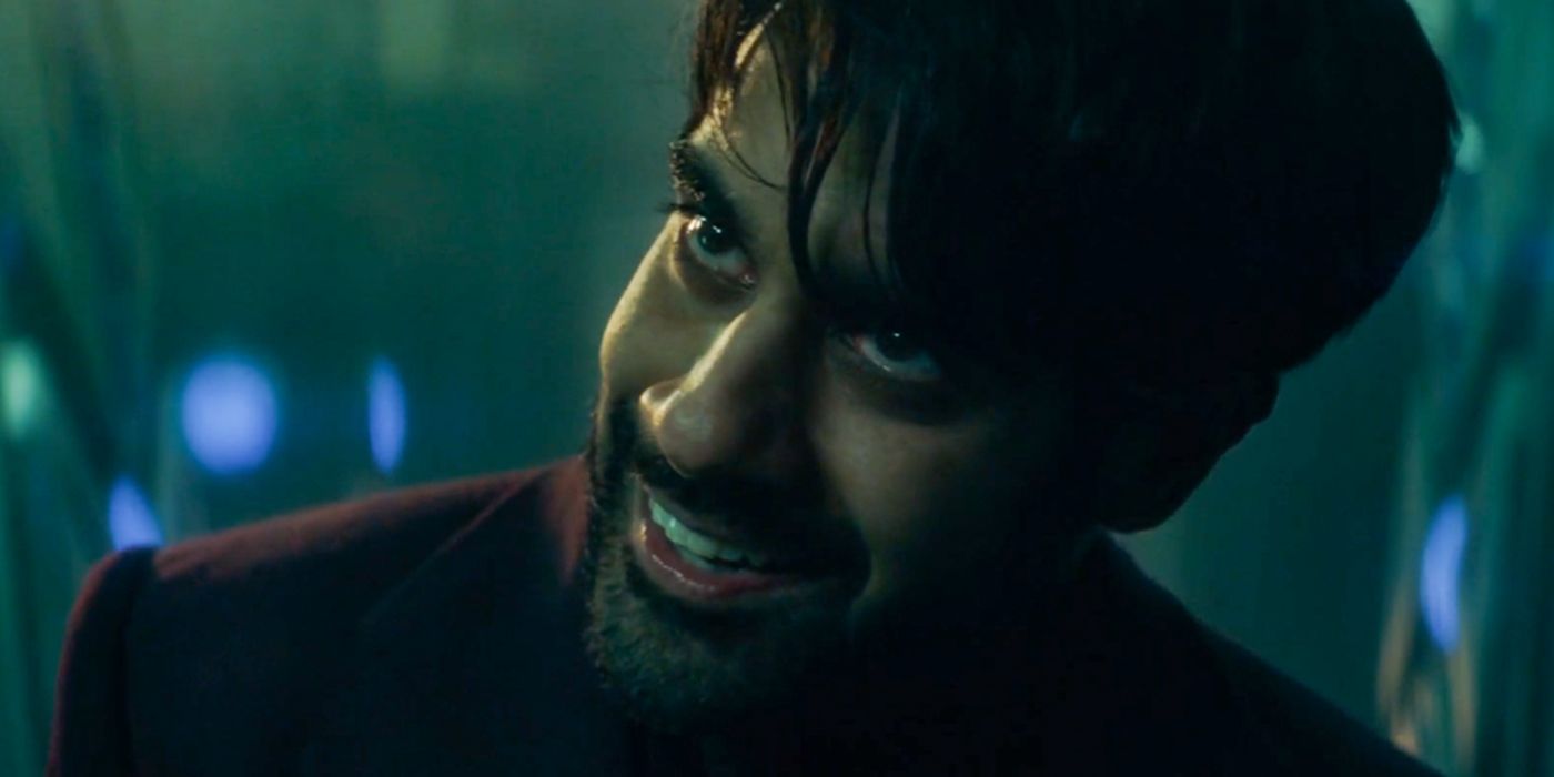 Sacha Dhawan as the Master in Doctor Who looking menacing.