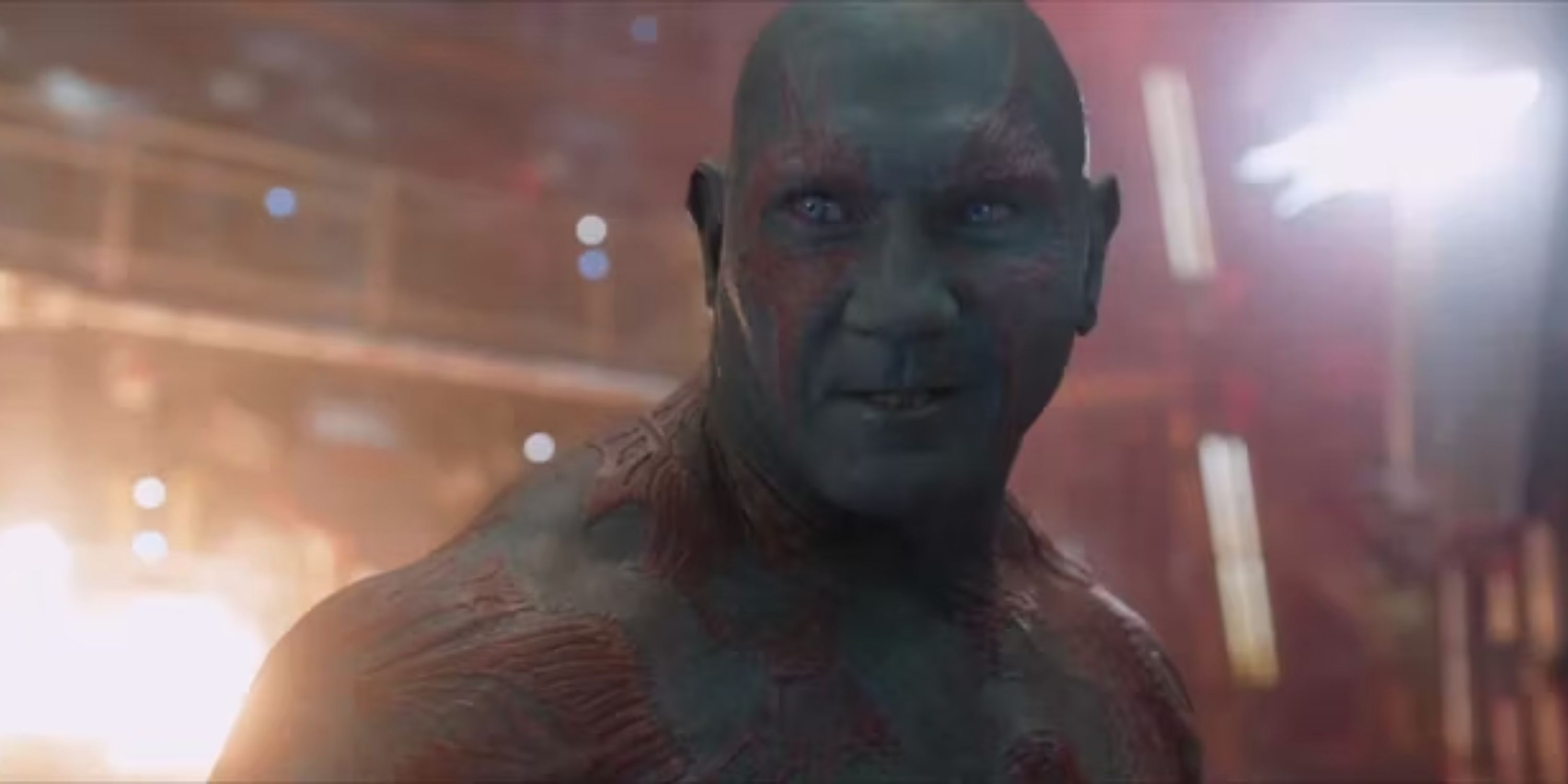 Drax during the prison break at the Kyln in Guardians of the Galaxy