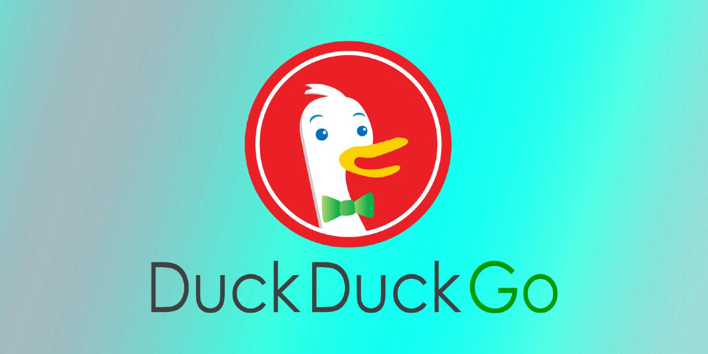 Logo DuckDuckGo em fundo personalizado