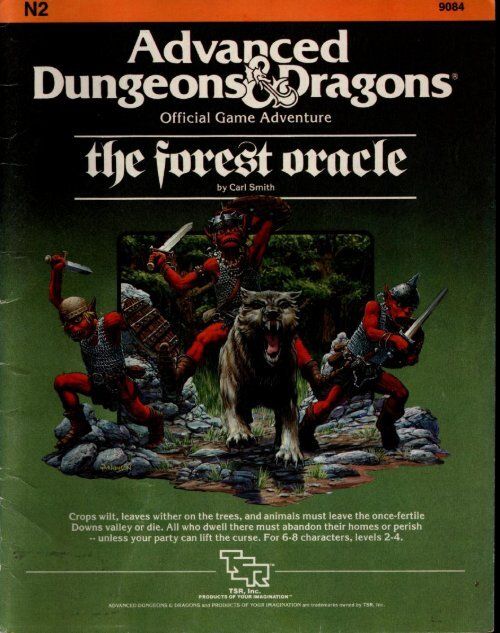 The Forest Oracle cover from Dungeons &amp; Dragons