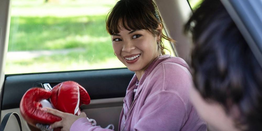 Ruth smiles in the car in Easter Sunday