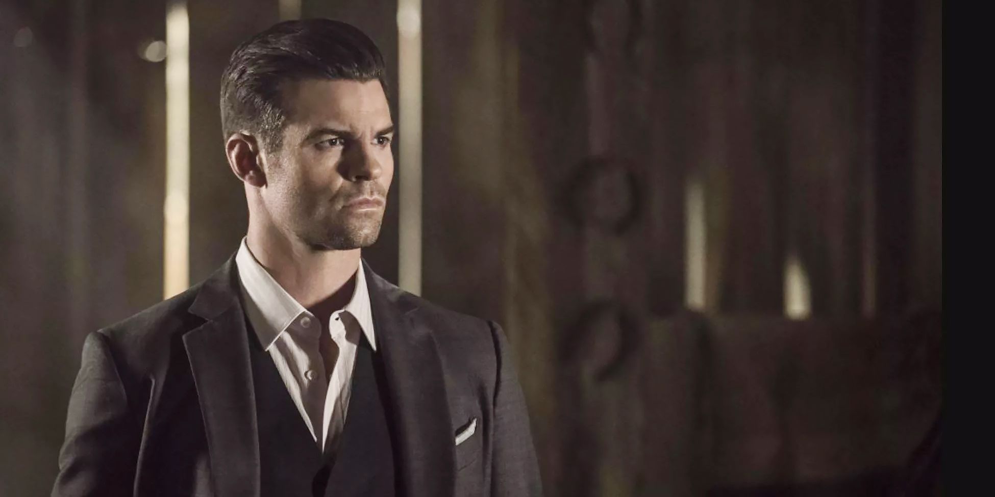 Elijah Mikaelson staring into the distance