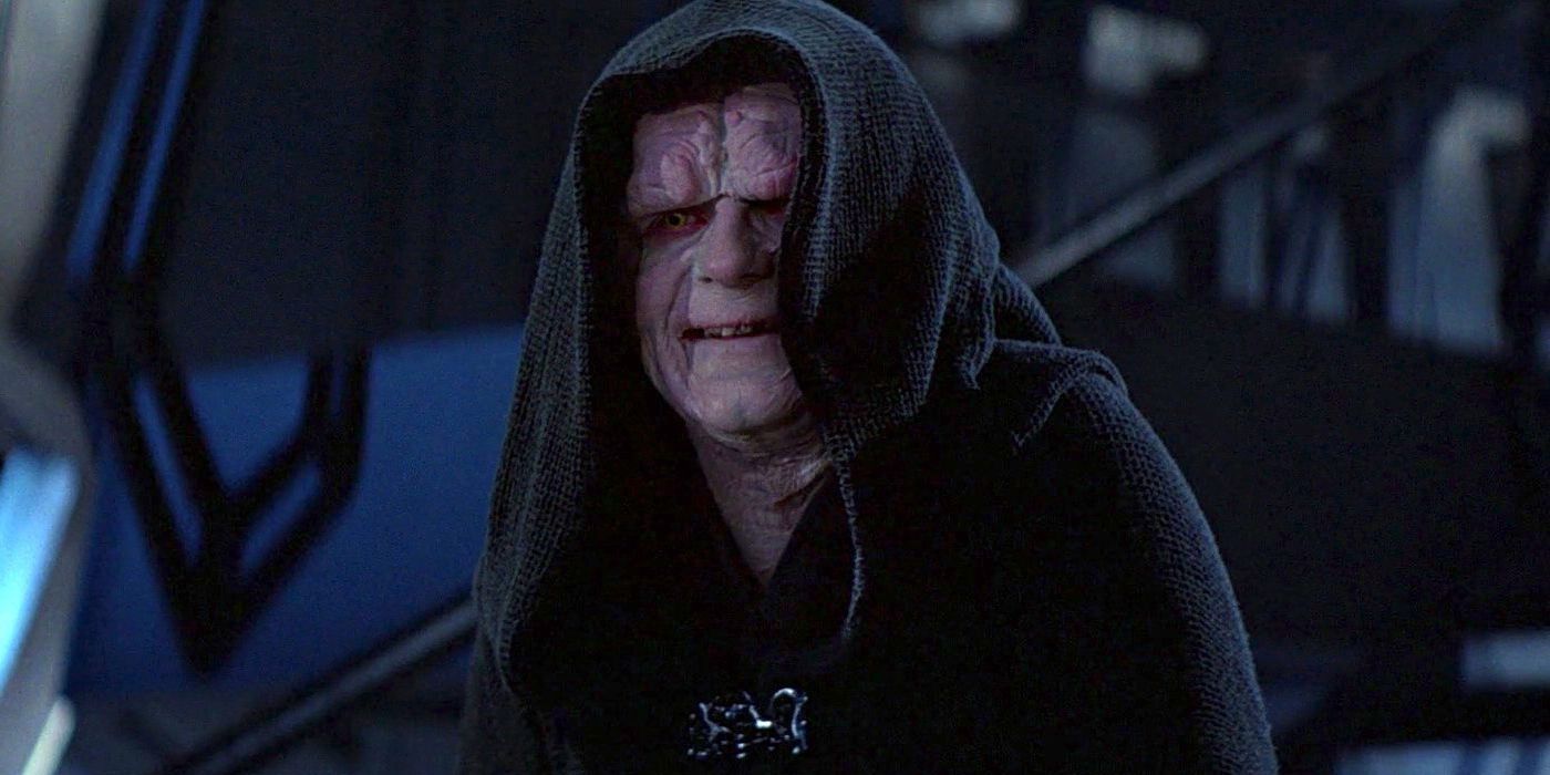 Imperador Palpatine em sua sala do trono em Return of the Jedi