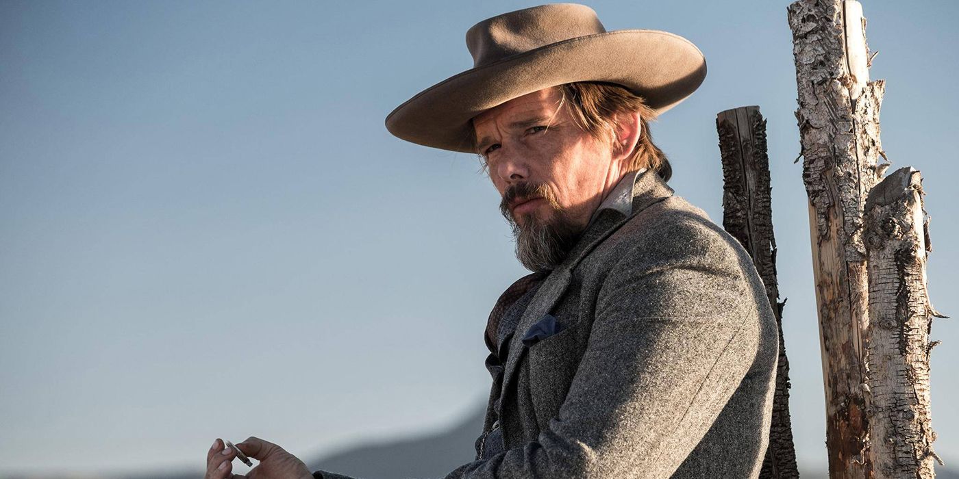 Ethan Hawke as Goodnight Robicheaux in The Magnificent Seven