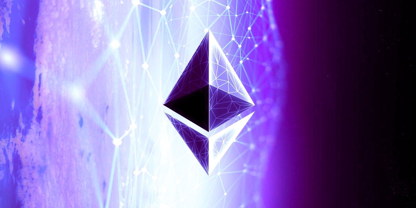 Ethereum Logo in Space