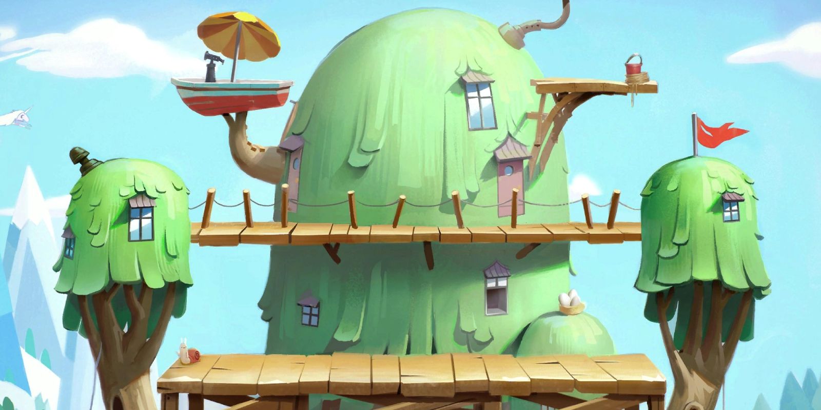 Every MultiVersus Stage &amp; Where They're From Adventure Time Tree Fort