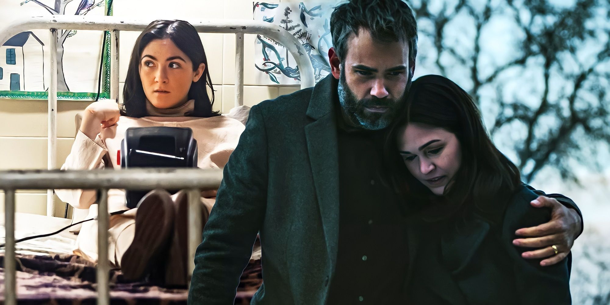 Isabelle Fuhrman as Esther and Rossif Sutherland as Allen in Orphan: First Kill