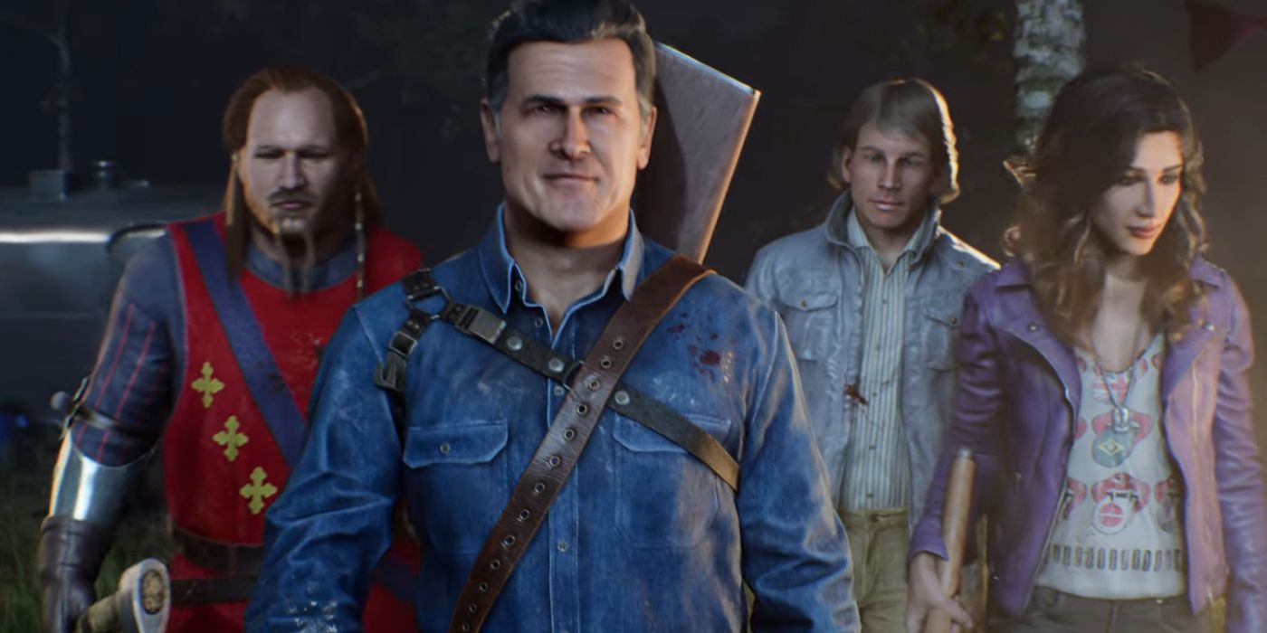 Ash leads a group of survivors from Evil Dead the Game 