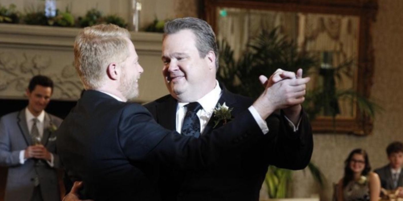 Mitch and Cam dance at their wedding in Modern Family