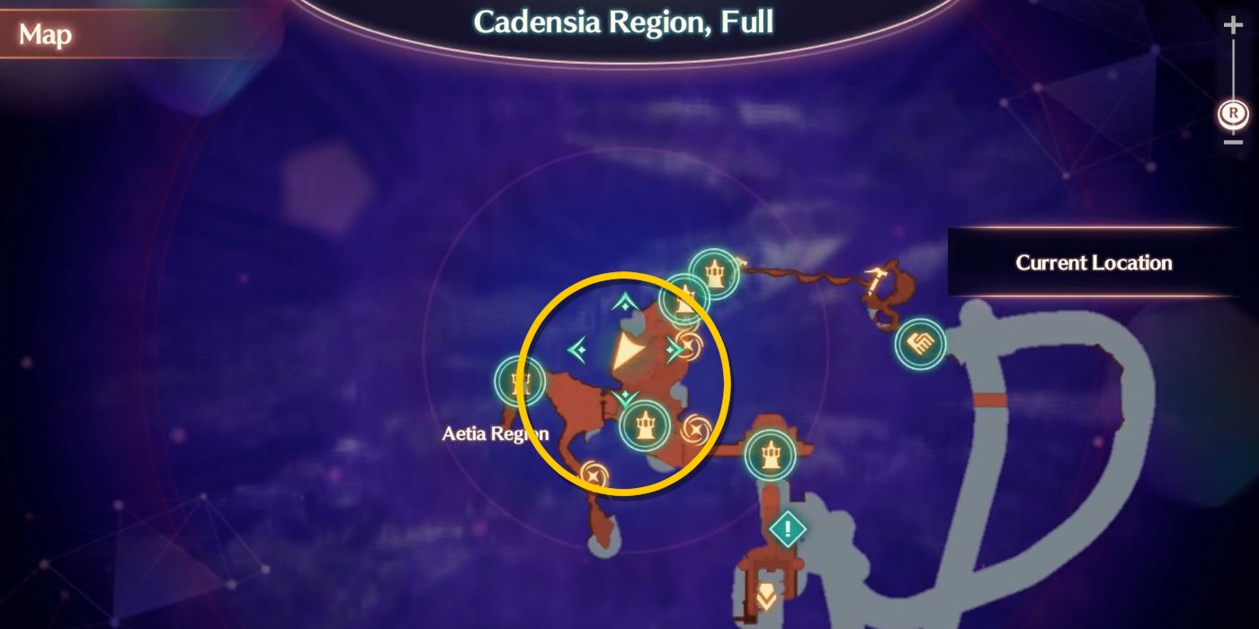 The location of Egg Seeds In Xenoblade Chronicles 3's map