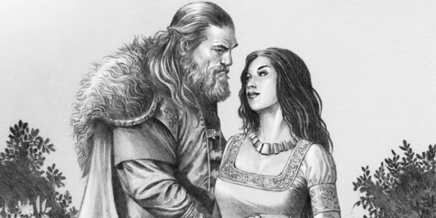 House of the Dragon&rsquo;s Cregan Stark and Alysanne Blackwood from the book Fire &amp; Blood