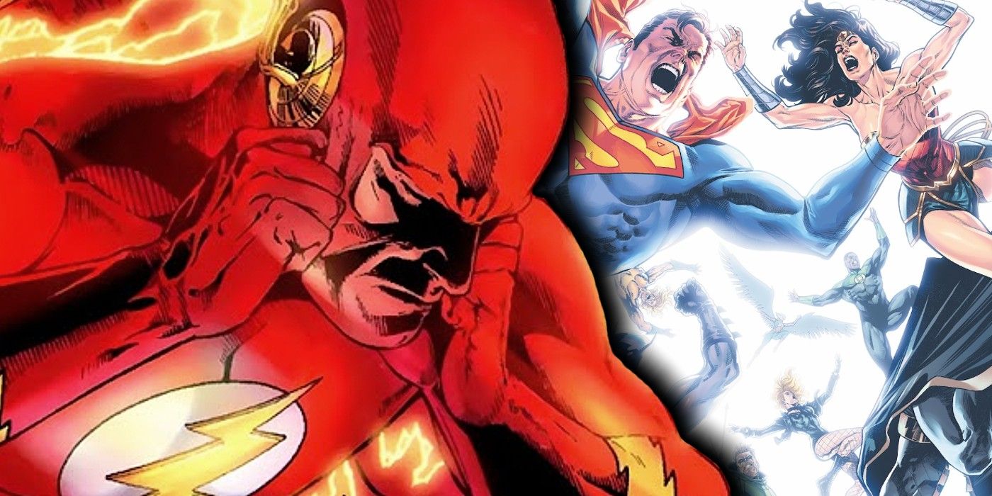 Flash Barry Allen saves Justice League