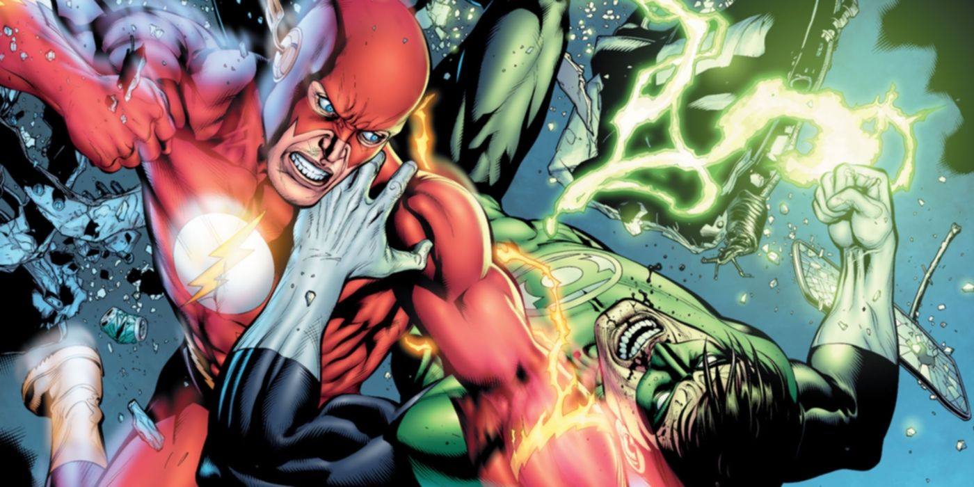 Flash-Fights-Green-Lantern