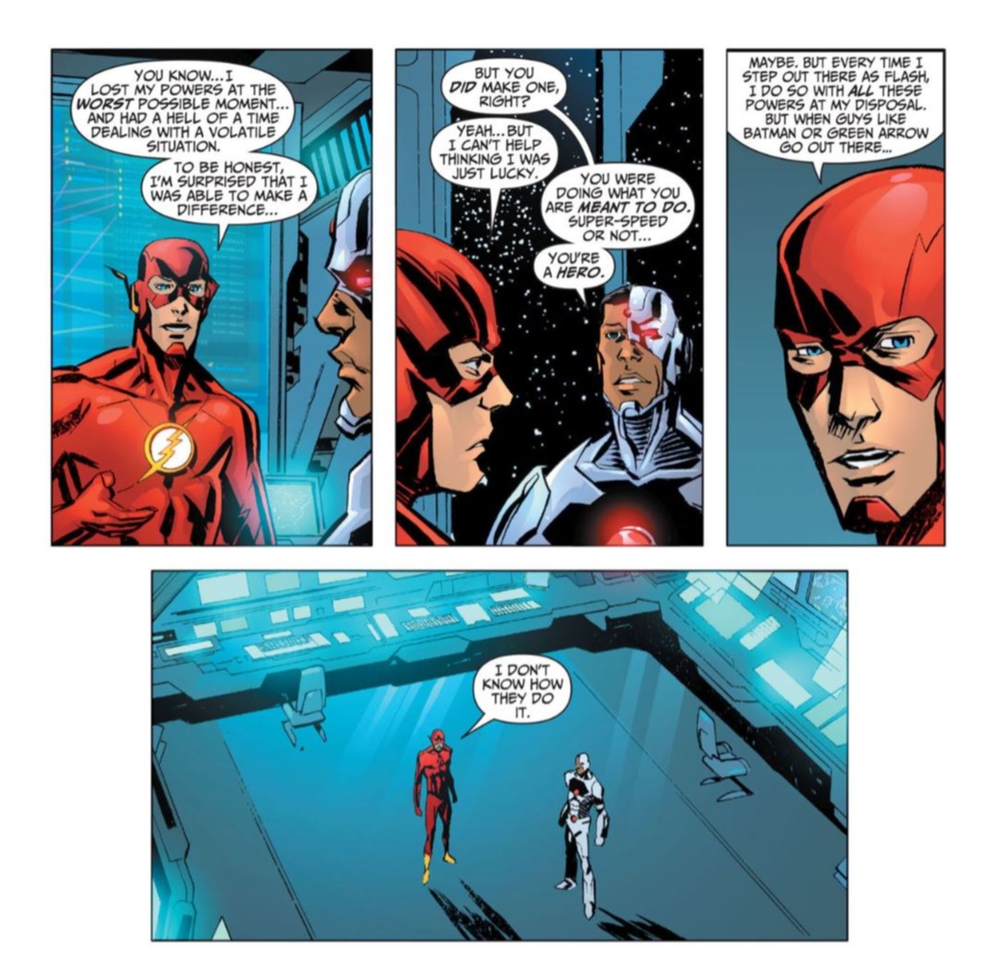 Flash Respects Batman and Green Arrow DC Comics
