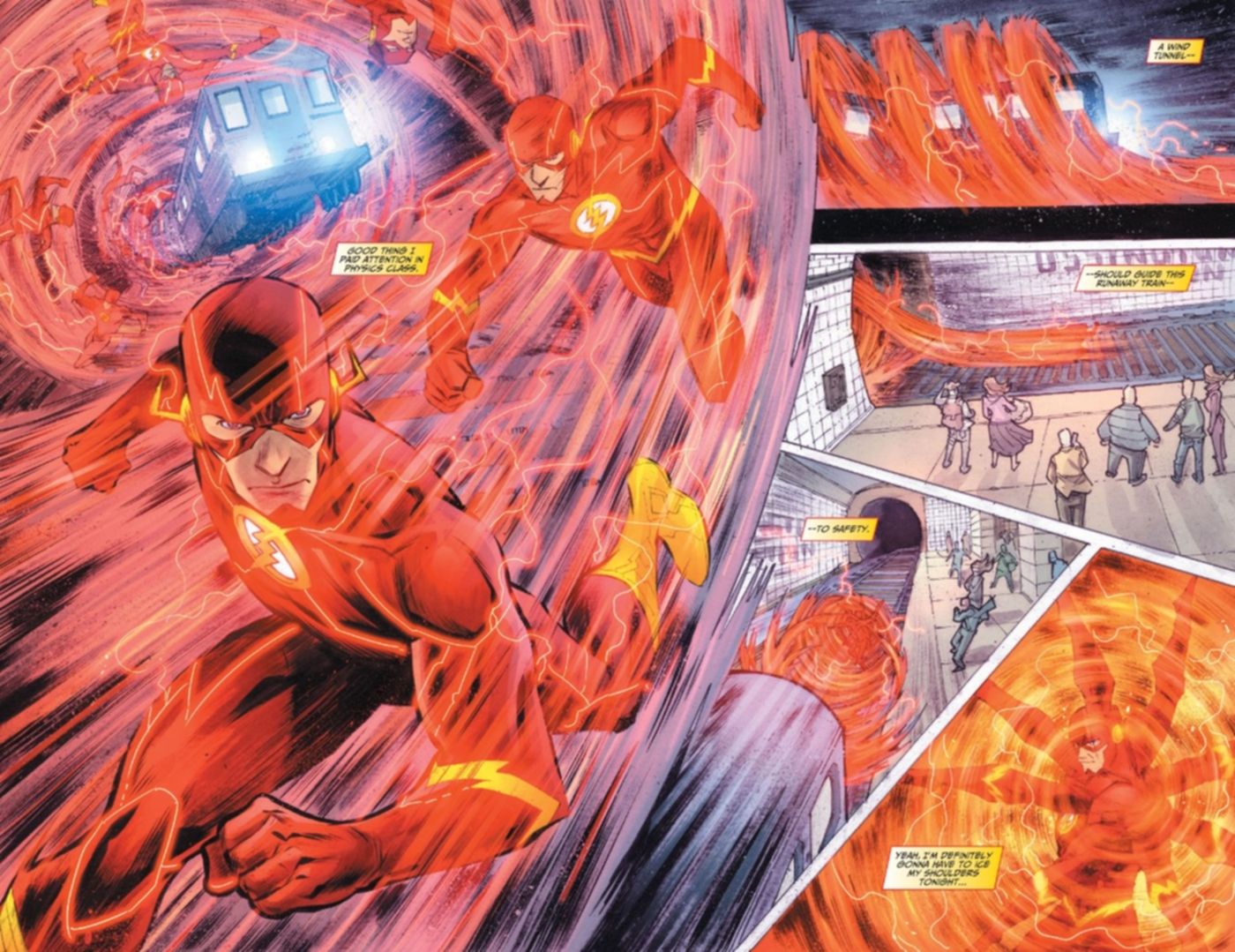 Flash Subway Rescue DC Comics