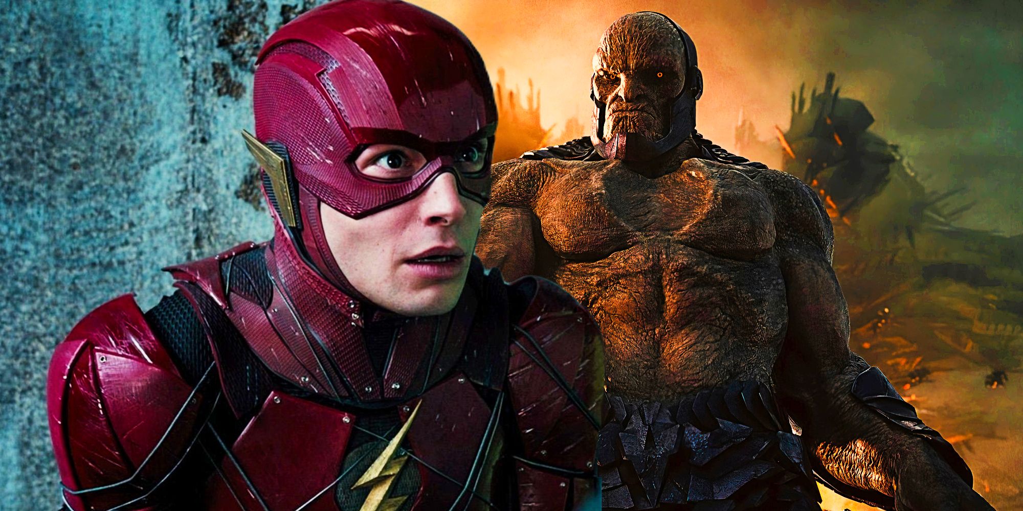 Flash e Darkseid em Liga da Justiça