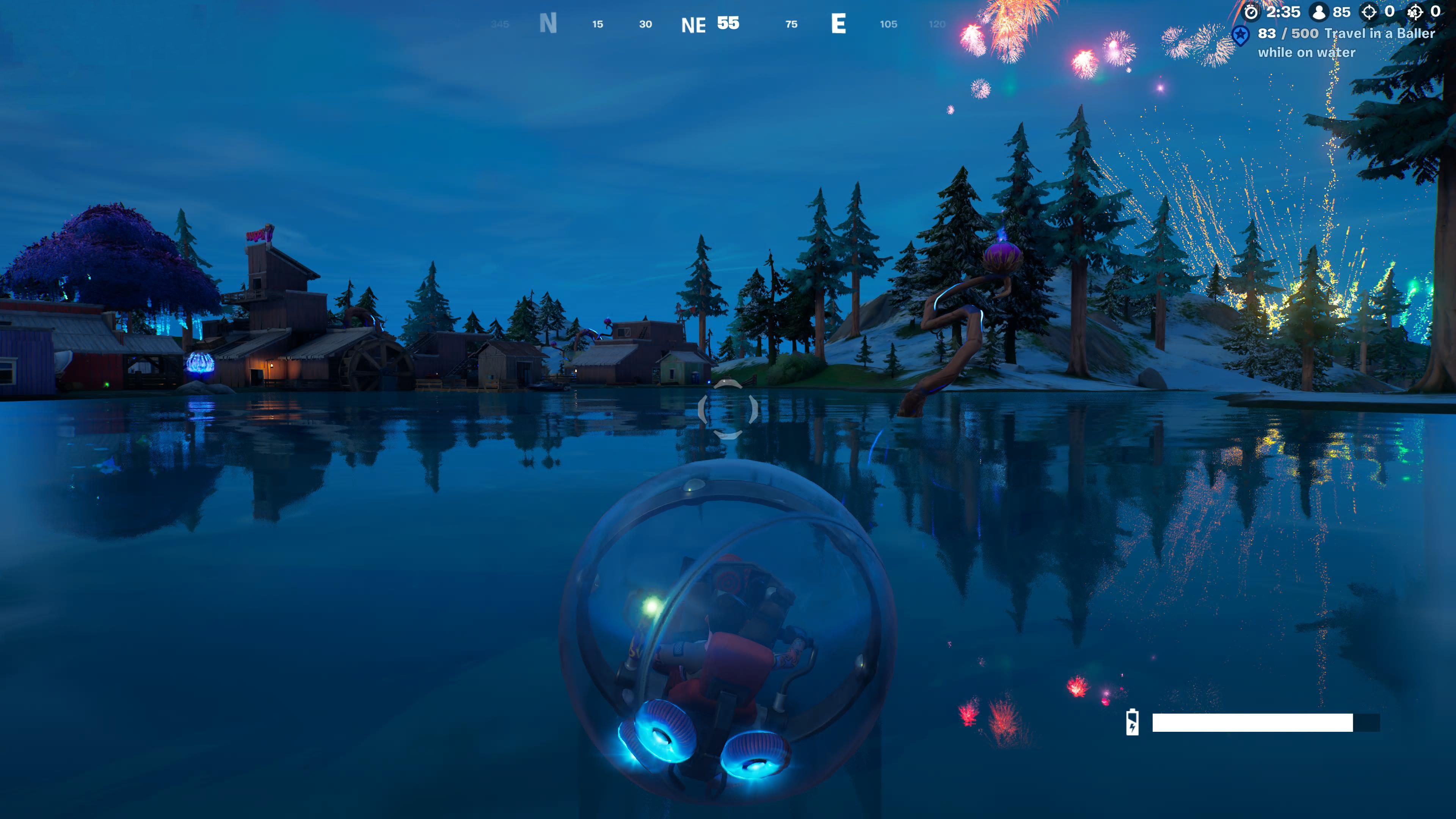Fortnite Chapter 3 Season 3 Character Riding Baller On Water Week 10 Quest