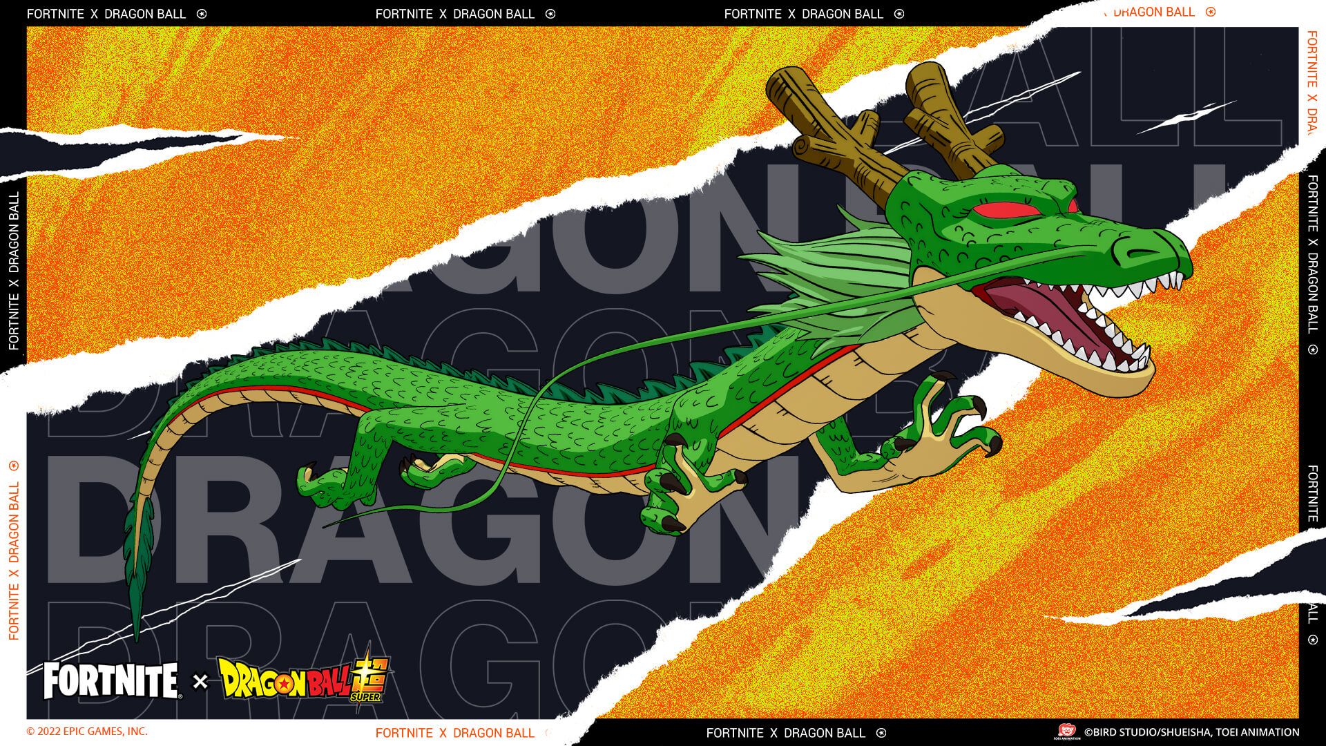 Fortnite x Dragon Ball Shenron Glider Official Art