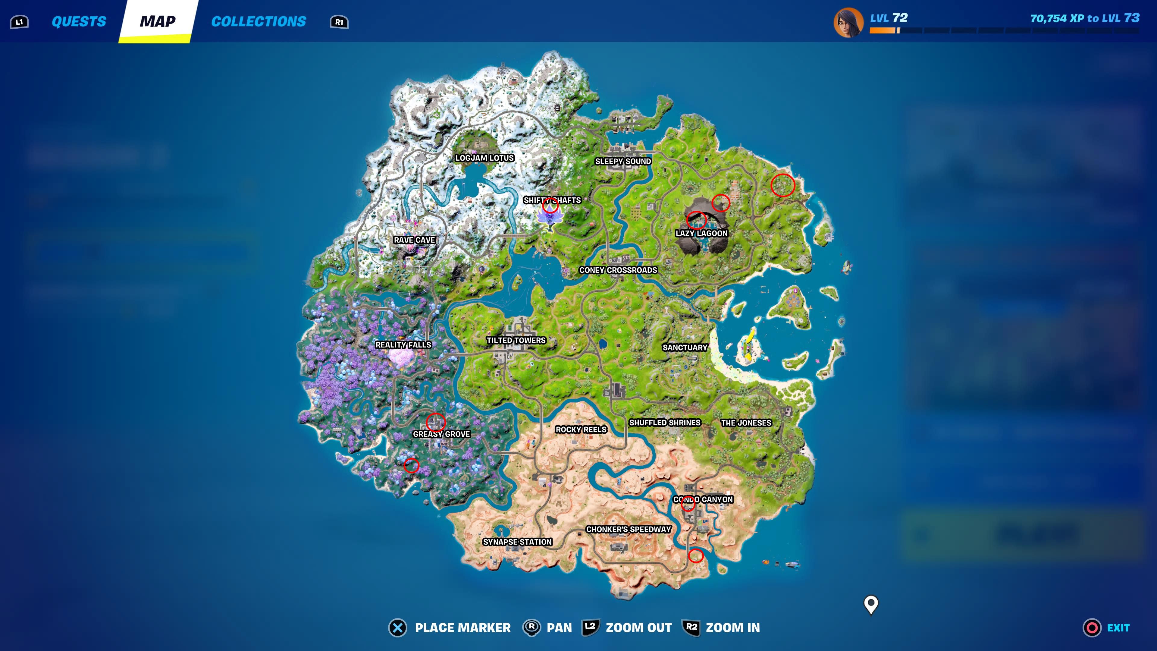 Fortnite X Dragon Ball Versus Boards Map Locations 
