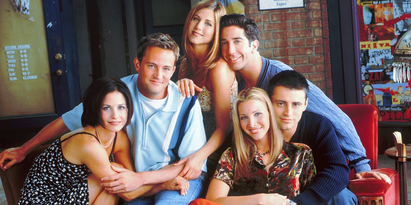 O elenco de Friends em foto promocional.