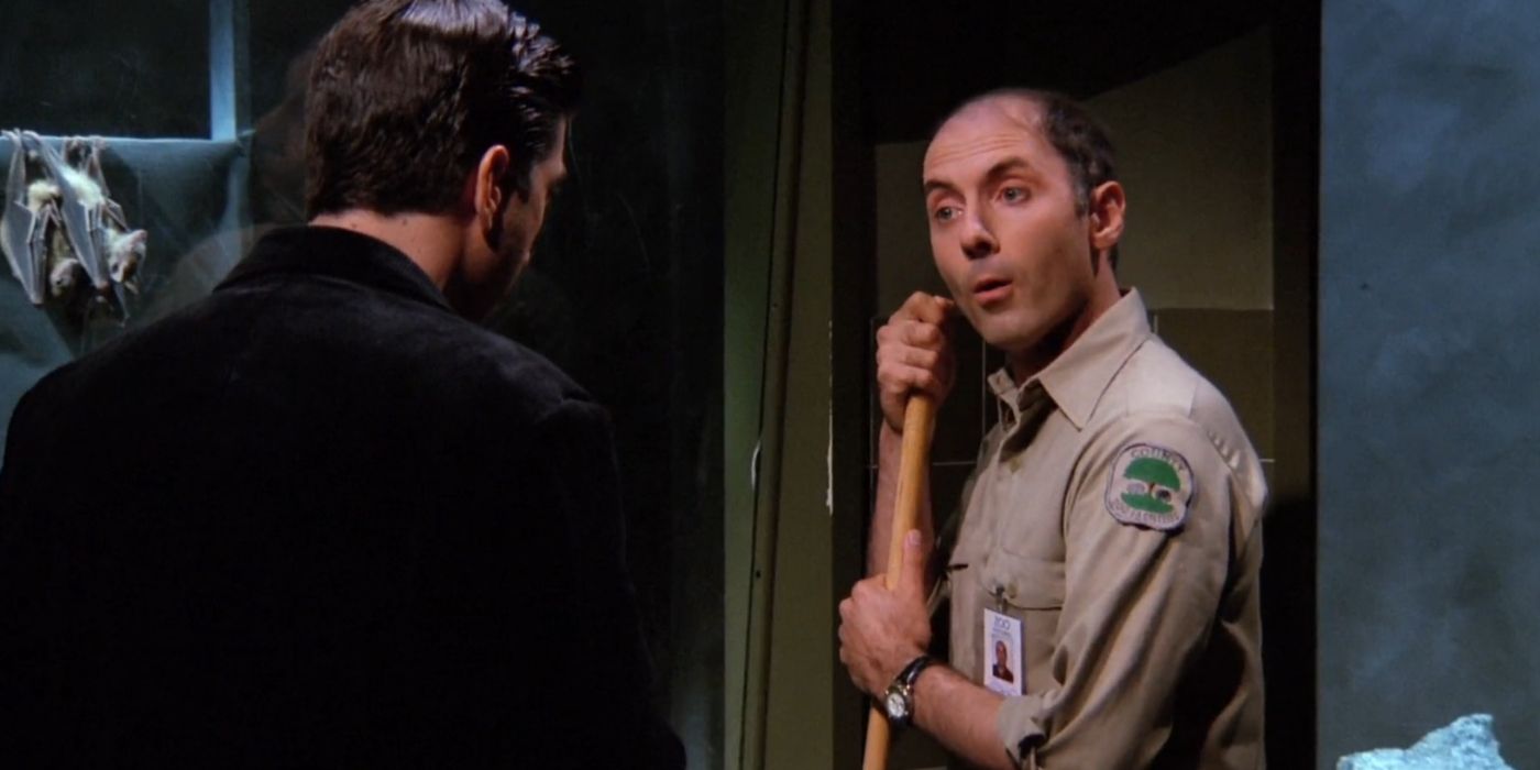Ross talking to the San Diego zoo janitor in Friends.