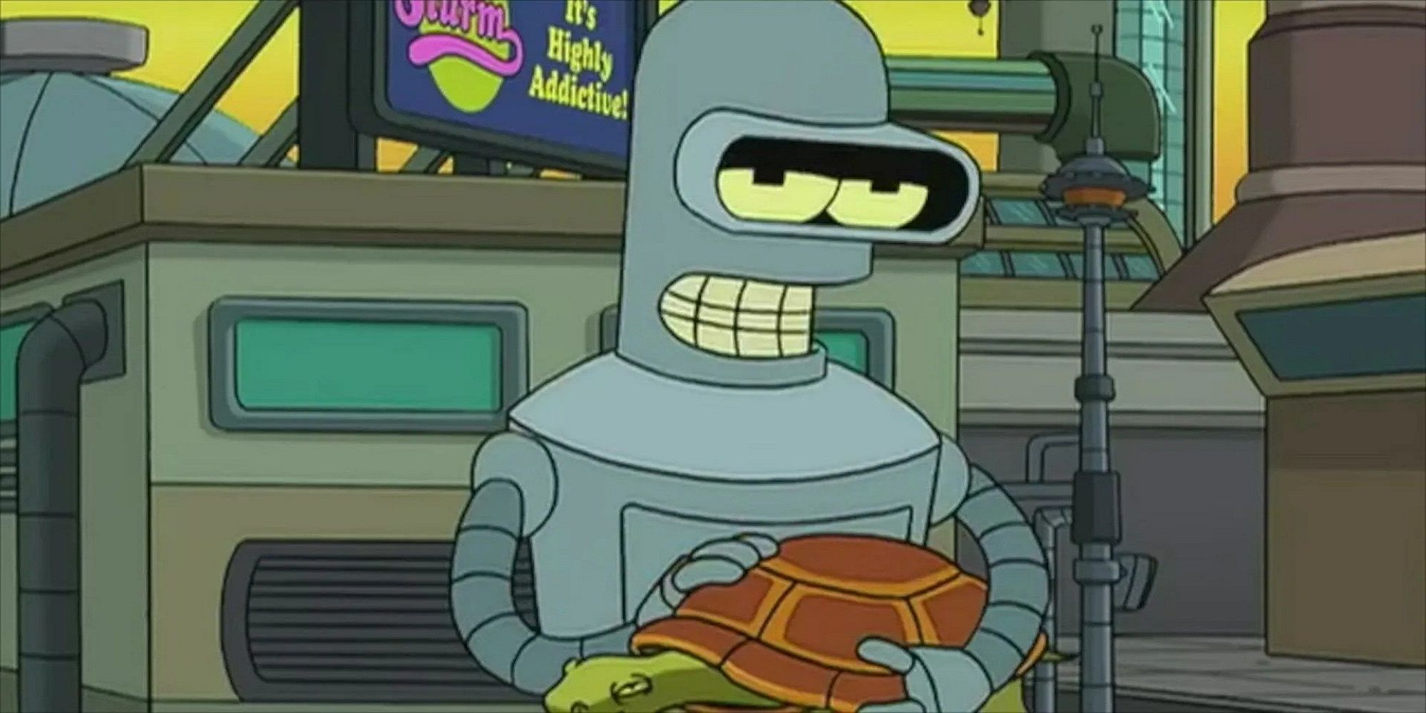 Bender and his turtle