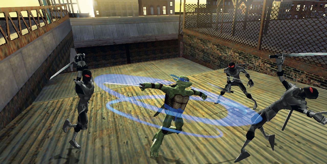 Gameplay of the 2007 TMNT game