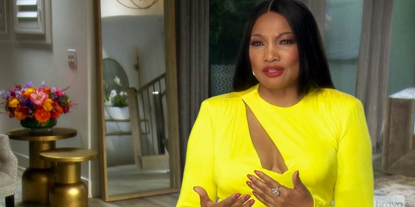 Garcelle Beauvais on RHOBH wearing yellow dress