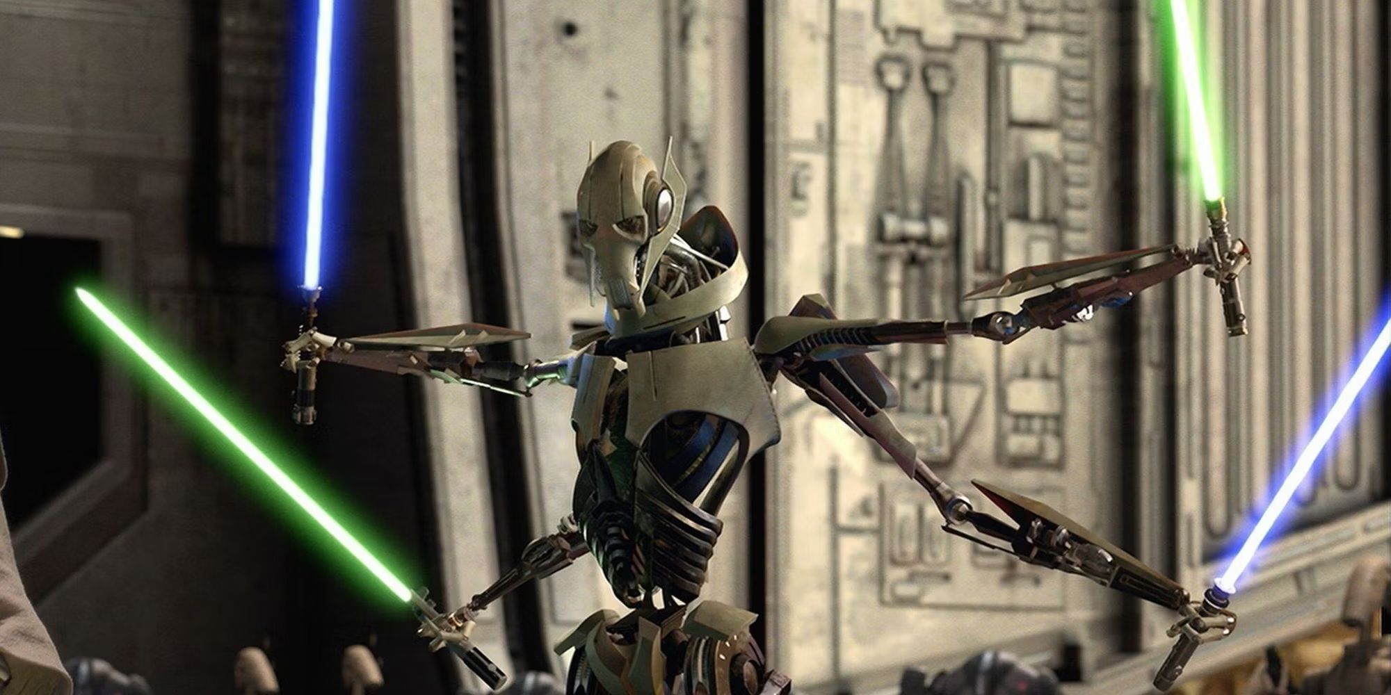 General Grievous with all four lightsabers in Revenge of the Sith