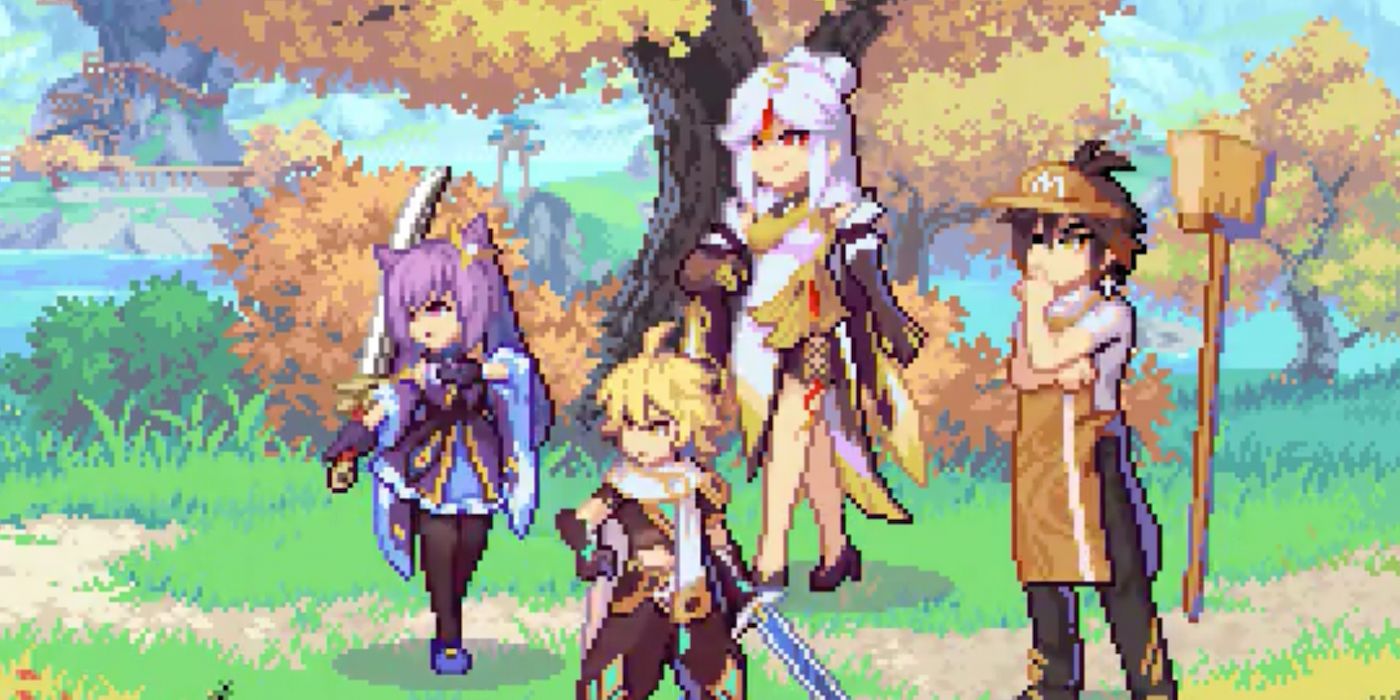 Genshin Impact Pixel Art Turns Game Into A Retro Turn-Based RPG