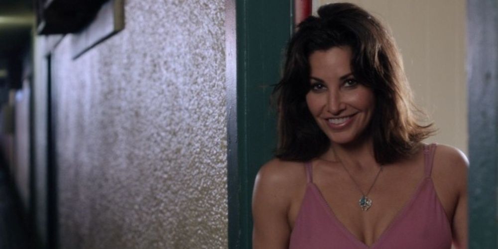 Gina Gershon opening the motel door in Killer Joe