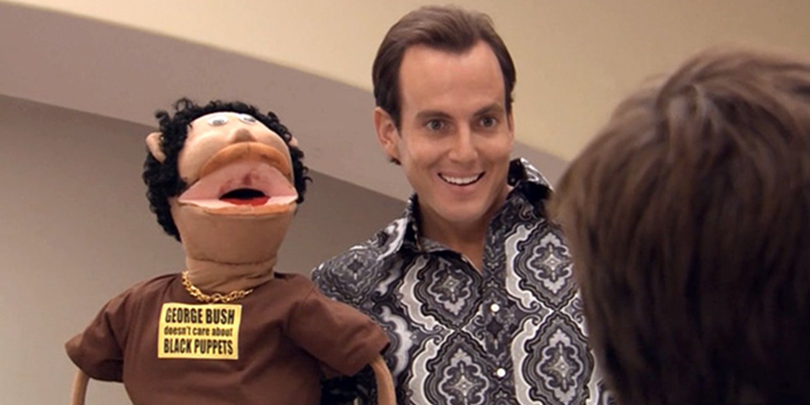 Gob with his puppet Franklin in Arrested Development