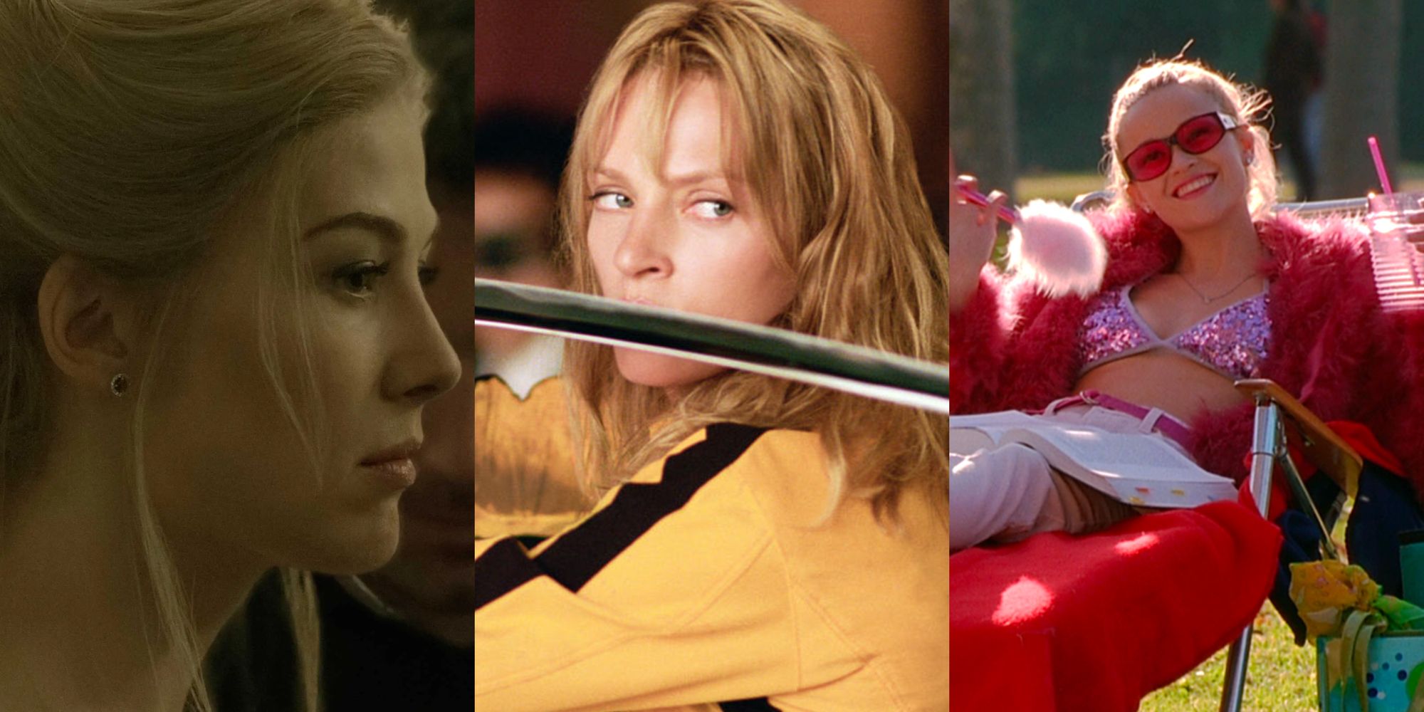 Gone Girl, Kill Bill: Vol 1 and Legally Blonde