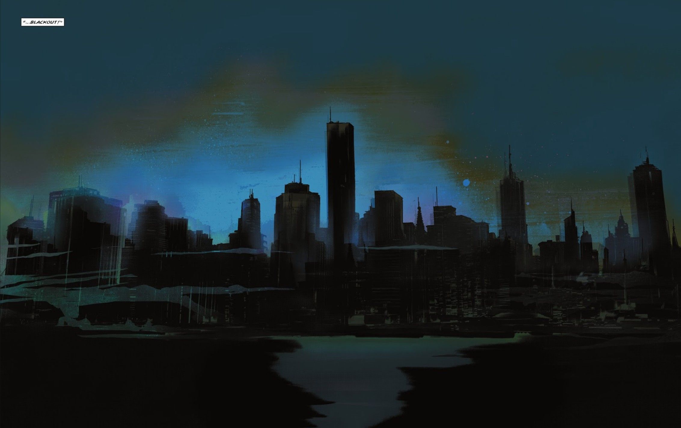 Gotham City loses power in Batman One Dark Knight #1.