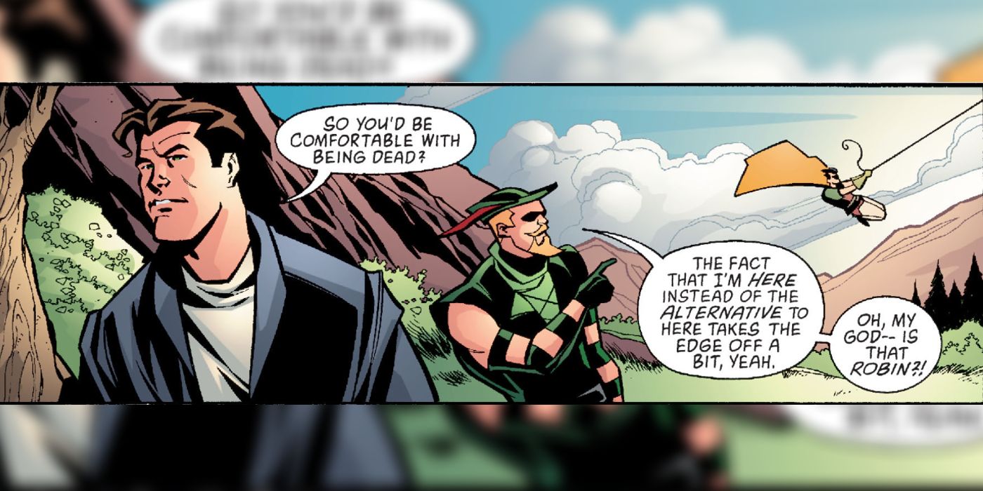 Green Arrow Sees Jason Todd in Heaven