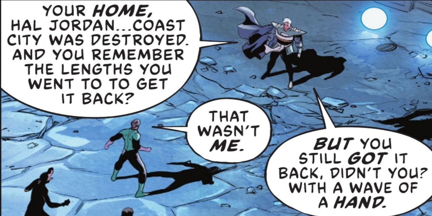 Pariah calls out Green Lantern Hal Jordan