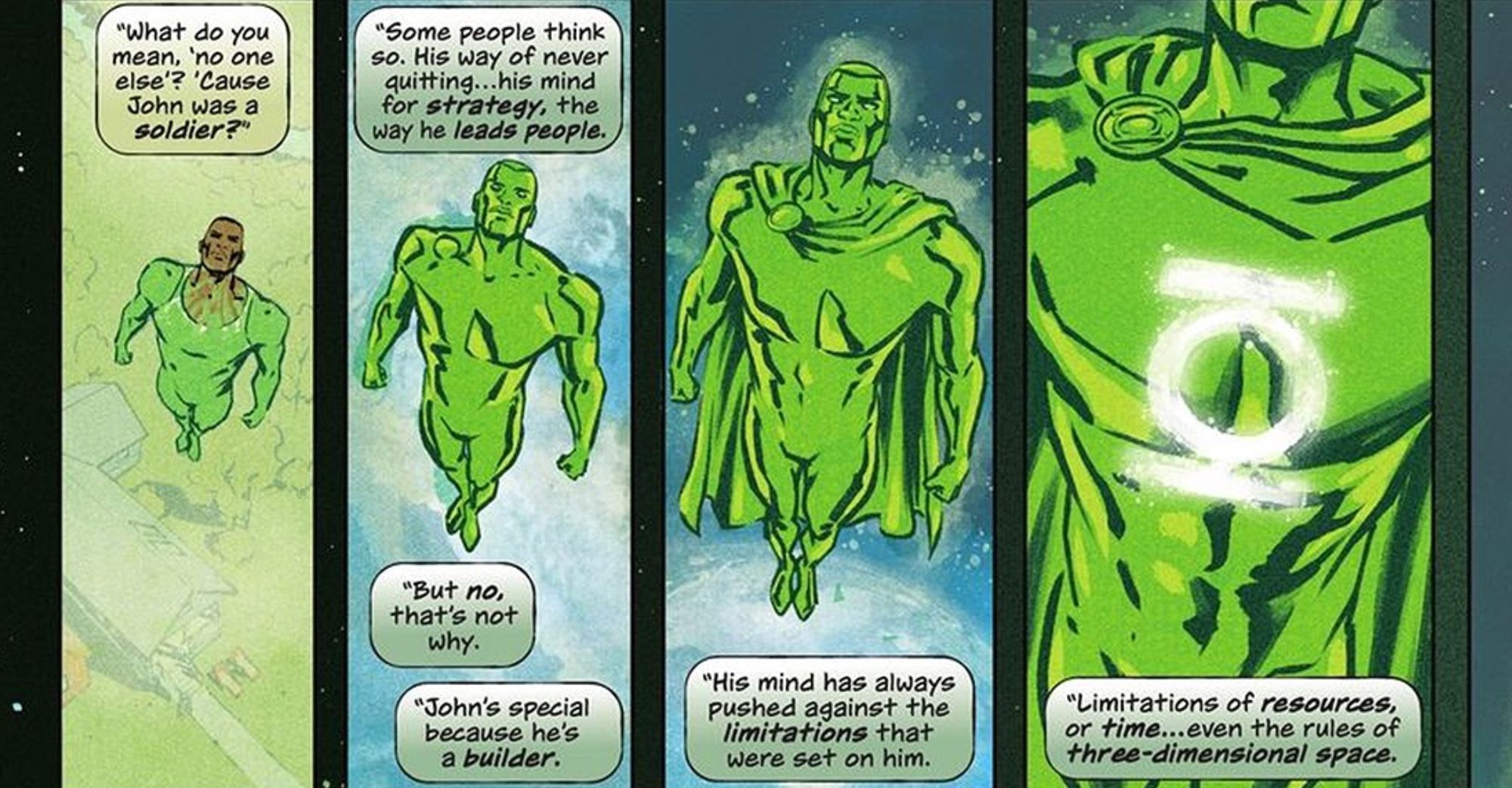 Green Lantern's Builder and Soldier Origins