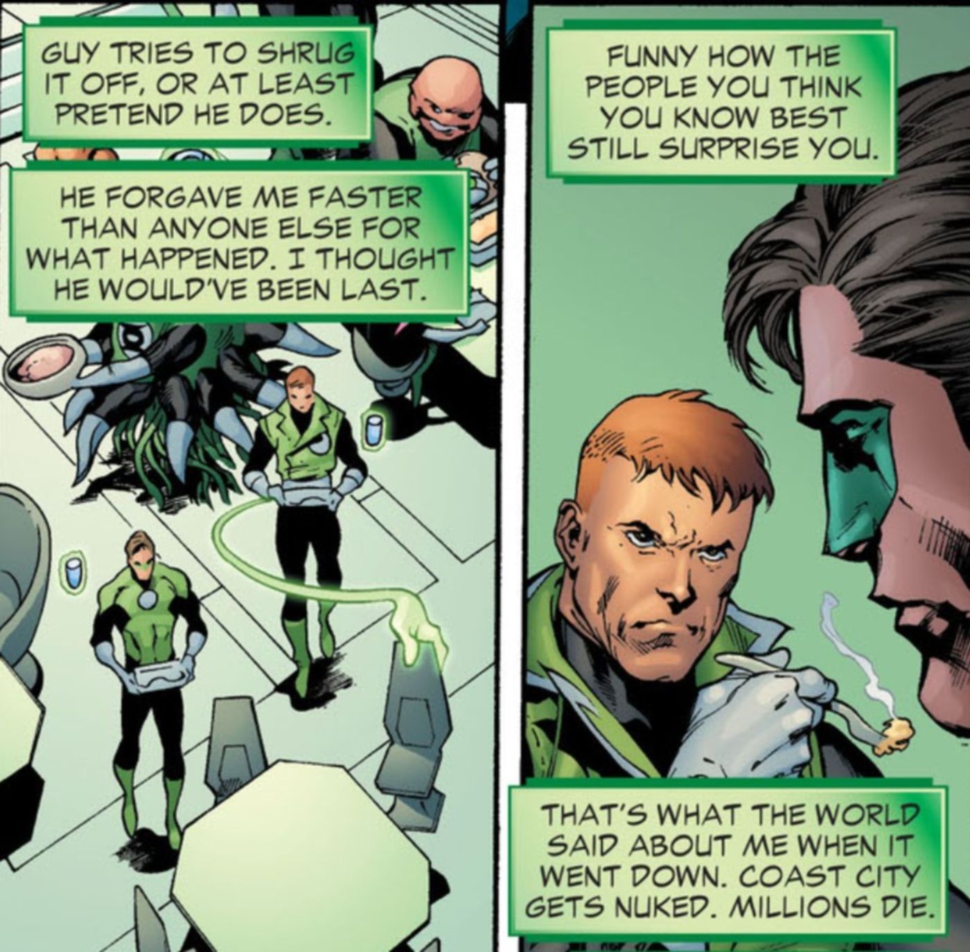 Green Lanterns Hal and Guy DC Comics