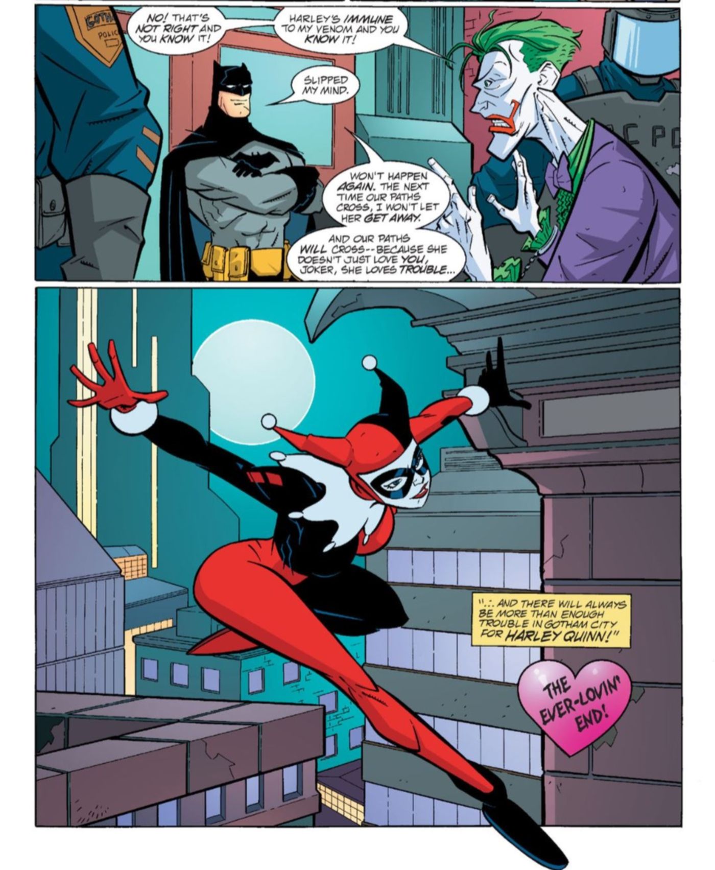 Harley Quinn Loves Trouble Joker DC Comics
