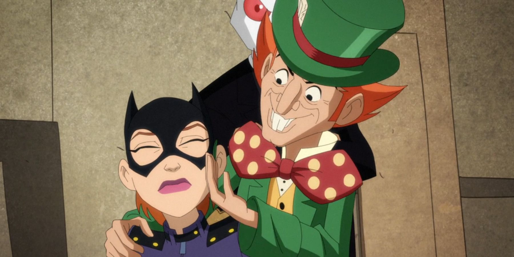 Harley Quinn Mad Hatter Creeps Out Batgirl