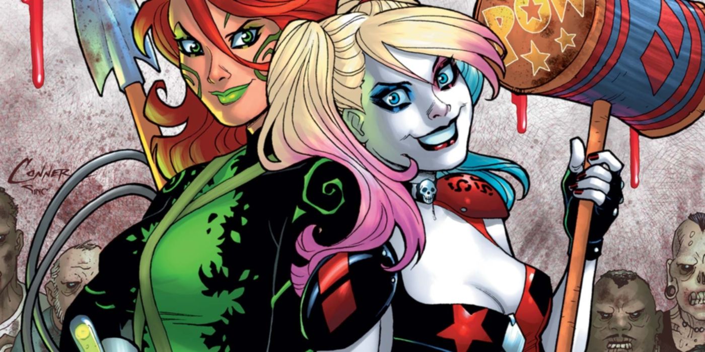 Harley Quinn and Poison Ivy side by side